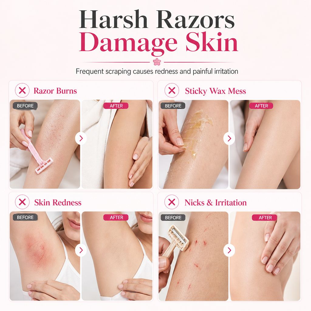 🌸 Smooth Roll-On Hair Remover – Gentle Body Hair Removal for Silky Skin